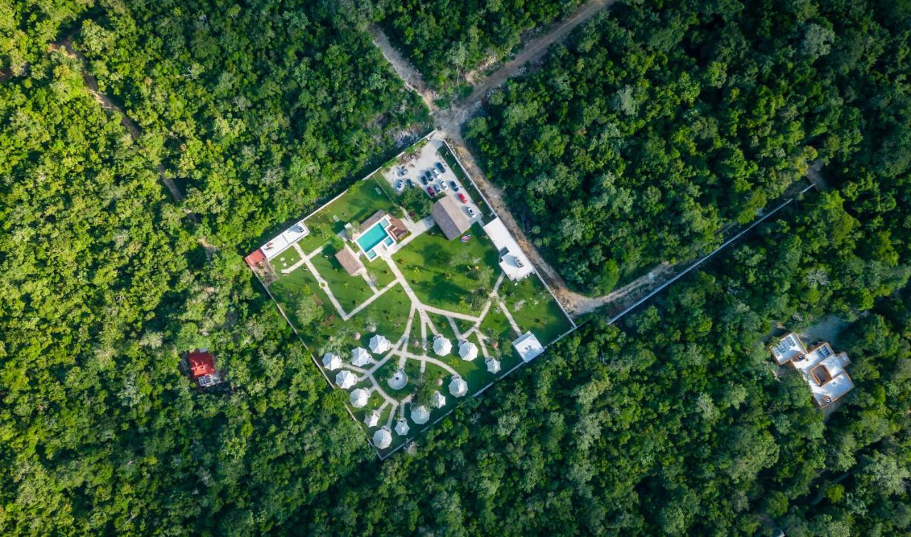 Hotel Xakluum Eco Glampings Puerto Morelos Exteriér fotografie