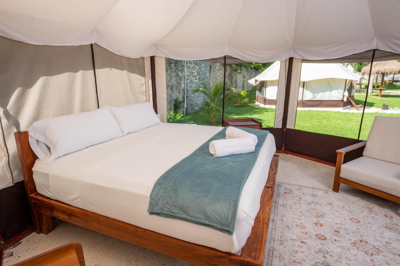 Hotel Xakluum Eco Glampings Puerto Morelos Exteriér fotografie