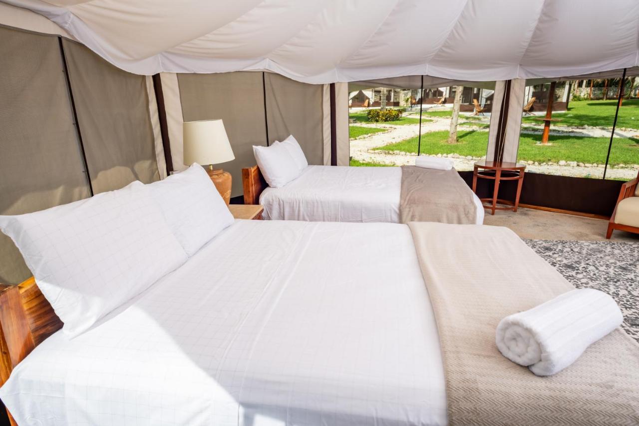 Hotel Xakluum Eco Glampings Puerto Morelos Exteriér fotografie