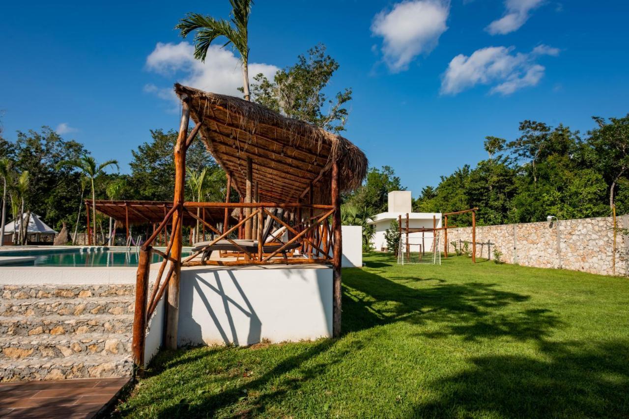 Hotel Xakluum Eco Glampings Puerto Morelos Exteriér fotografie