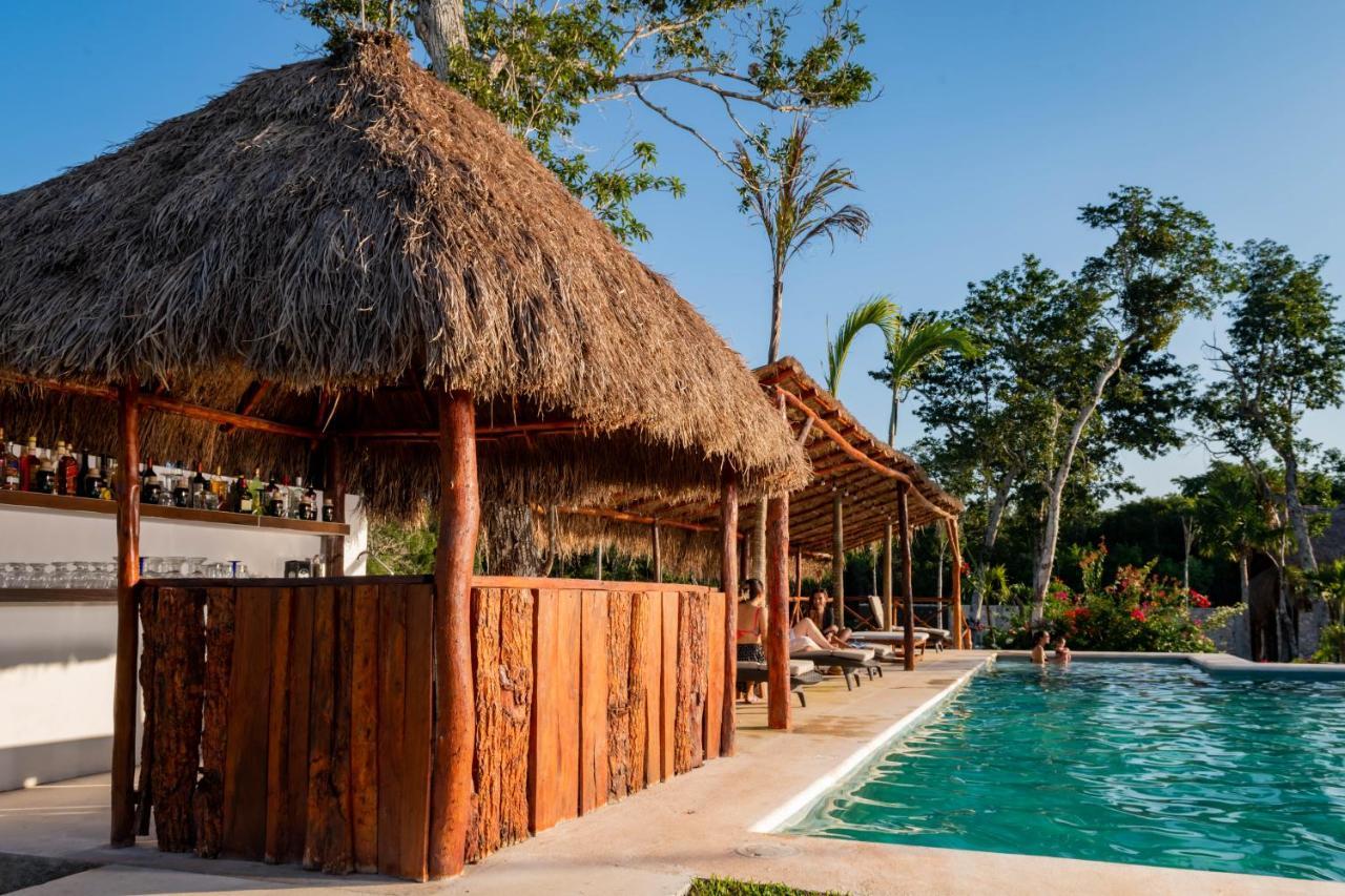 Hotel Xakluum Eco Glampings Puerto Morelos Exteriér fotografie