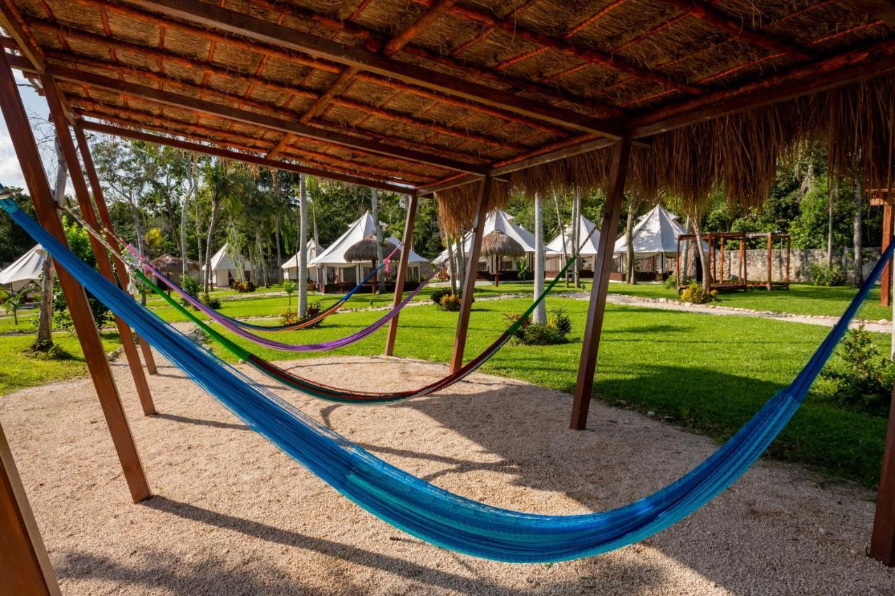 Hotel Xakluum Eco Glampings Puerto Morelos Exteriér fotografie